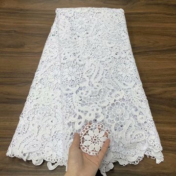 Wholesale Price 100% Cotton Colorful French Embroidery Lace Fabric for Women Dress
