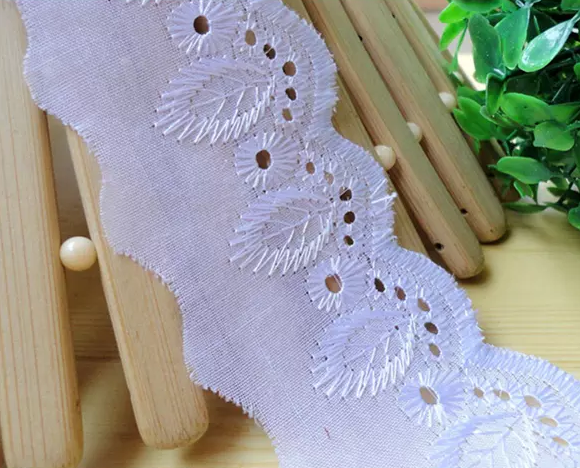 2018 Hot Sale Embroidery Trimming TC Lace for Woman Dress